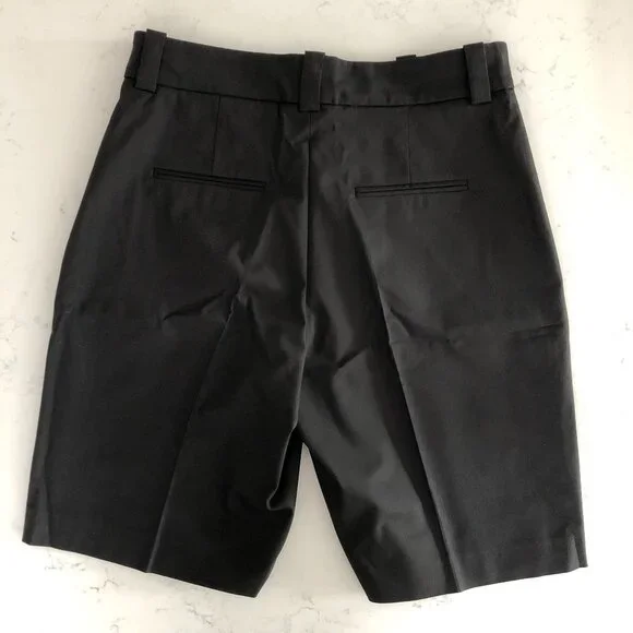 Judith & Charles Basil Bermuda Pant Shorts in Cotton + Viscose Black Sz 10 NWT - Picture 3 of 12